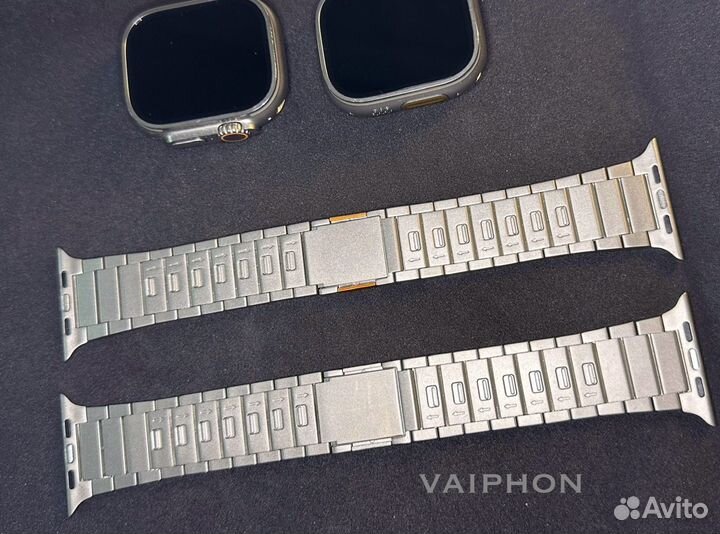 Ремешок титан Apple Watch Ultra 49mm нержавейка