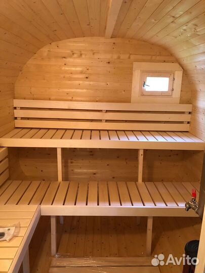 Баня бочка квадро 4 метра Каменногорск