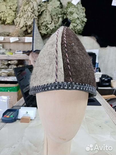 Банная шапка из натурального войлока