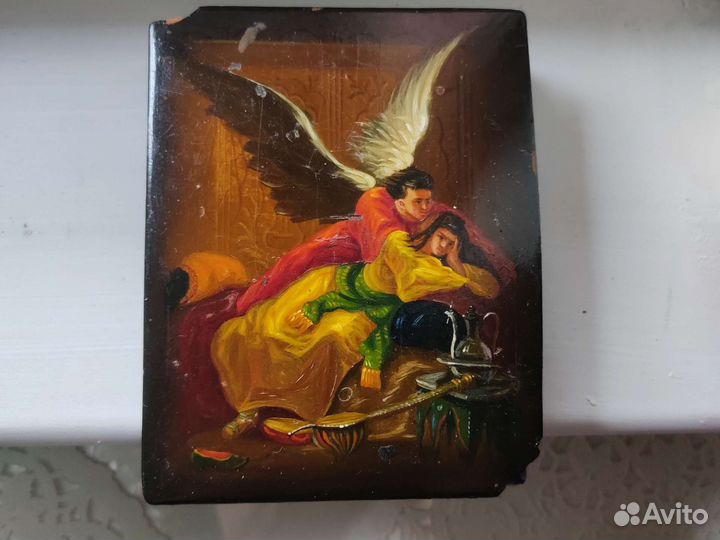 Шкатулки федоскино на перламутре