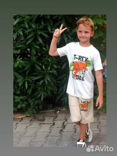 Летний костюм с шортами 92-140 на мал. zara