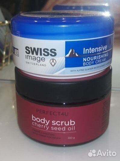 Скраб для тела + питательный крем