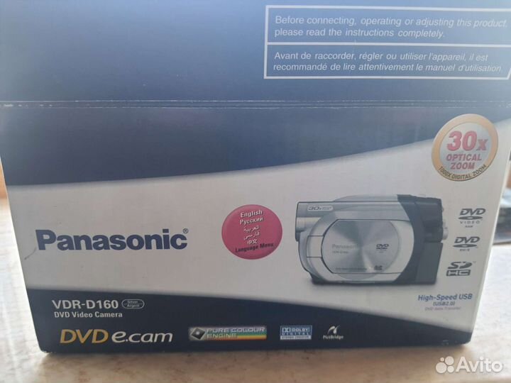 Видеокамера panasonic vdr -d 160