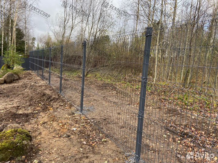 Забор из 3Д Гиттер 3 мм