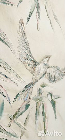 Интерьерная картина большая текстурная масло