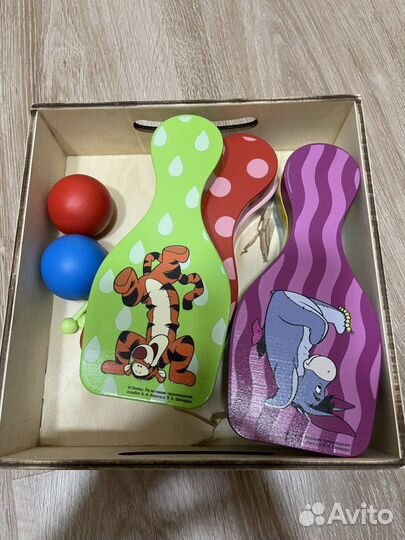 Игровой набор боулинг деревянный disney