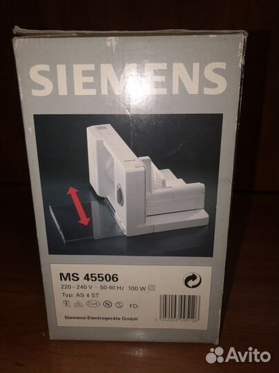 Слайсер Siemens MS 45506 ломтерезка