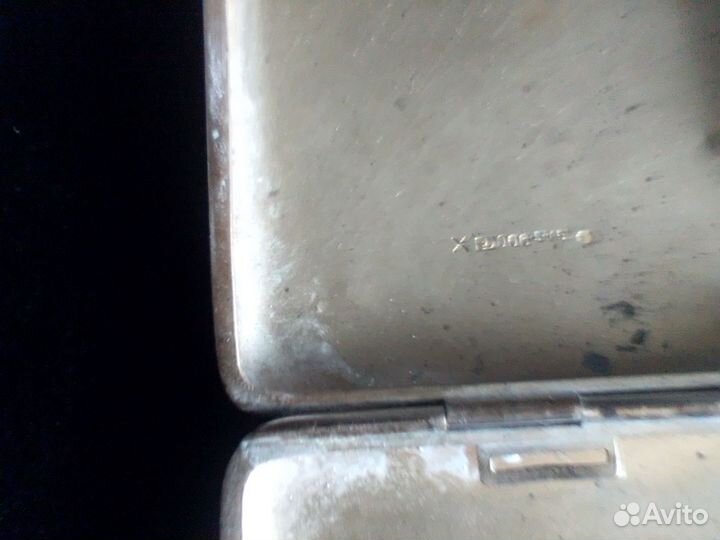 Изящный женский портсигар серебро