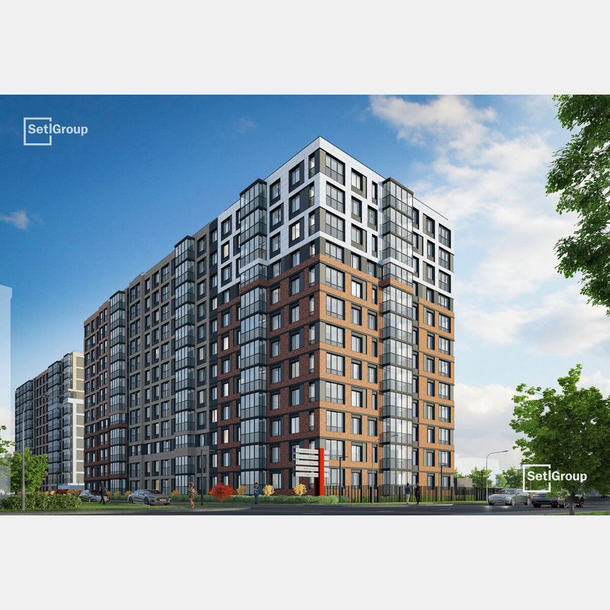 2-к. квартира, 51,7 м², 1/12 эт.