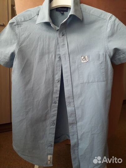 Рубашка на мальчика школьная р.134