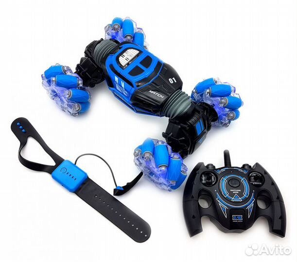 Машинка перевертыш skidding Stunt Car red