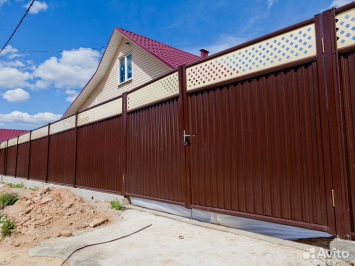 Заборы из профнастила