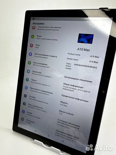 Планшет A 15 max 6/128