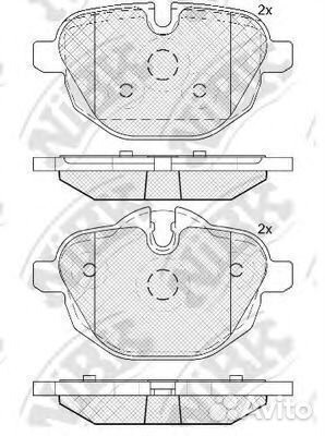 Комплект тормозных колодок PN0546 nibk