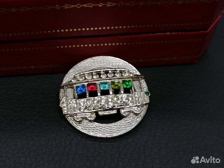 Брошь Трамвай США