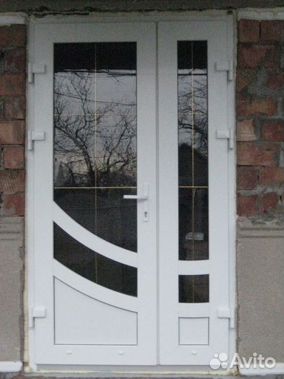 Пластиковая дверь 120х210 9