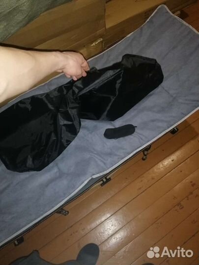 Туристическая раскладушка с матрасом