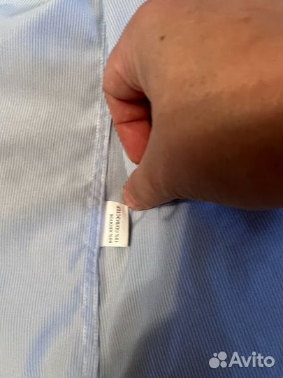 Рубашка для мальчика 122-128 в тонкую полоску