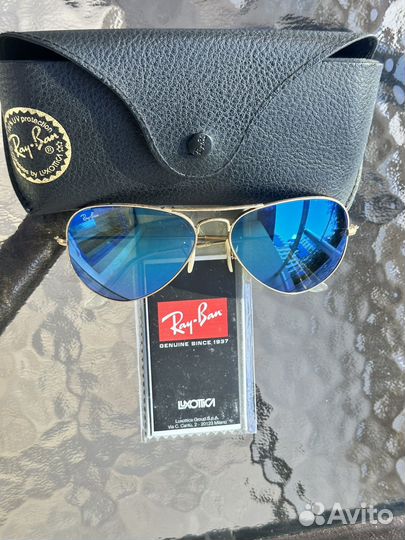 Очки ray ban aviator зеркальные
