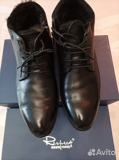 Ботинки натуральная кожа.45 размер