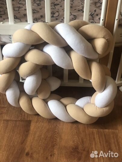 Бортик коса в кроватку