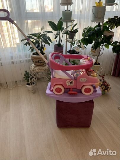 Детская машинка каталка с ручкой