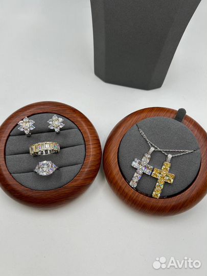 Кольцо серьги серебро