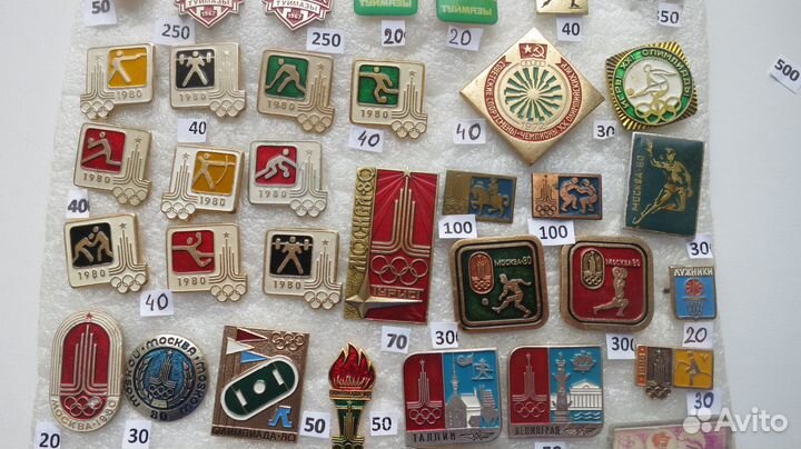 Значки Спартак, Олимпийские игры, Москва 1980