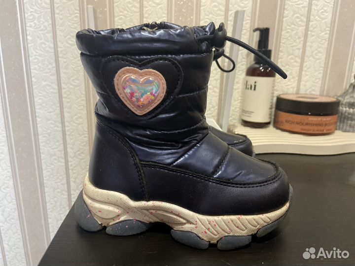 Зимние сапоги для девочки размер 22