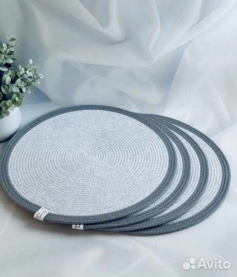 Сервировочные салфетки из хлопкового шнура