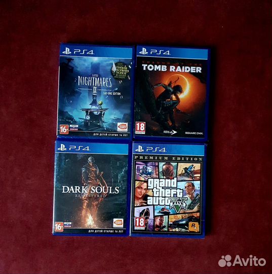 Игровые диски на ps4
