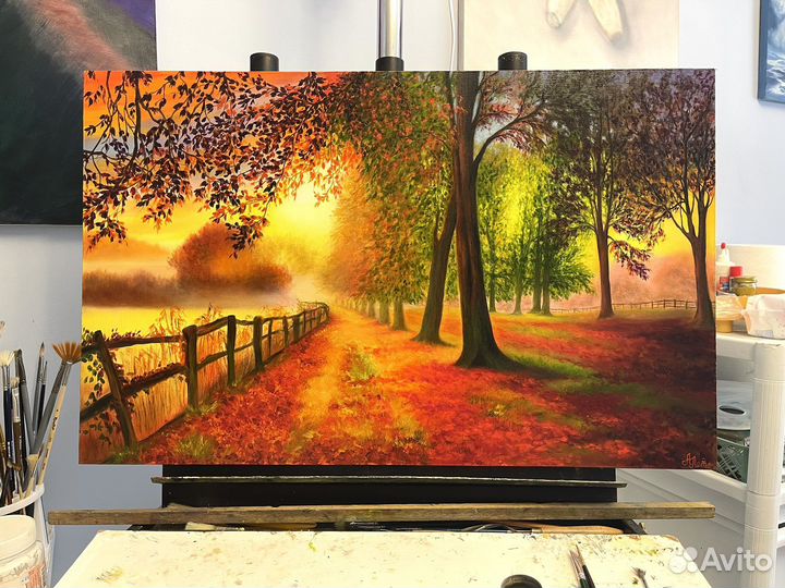 Картина маслом на холсте пейзаж