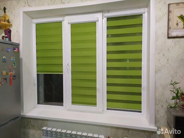 Рулонные шторы зебра