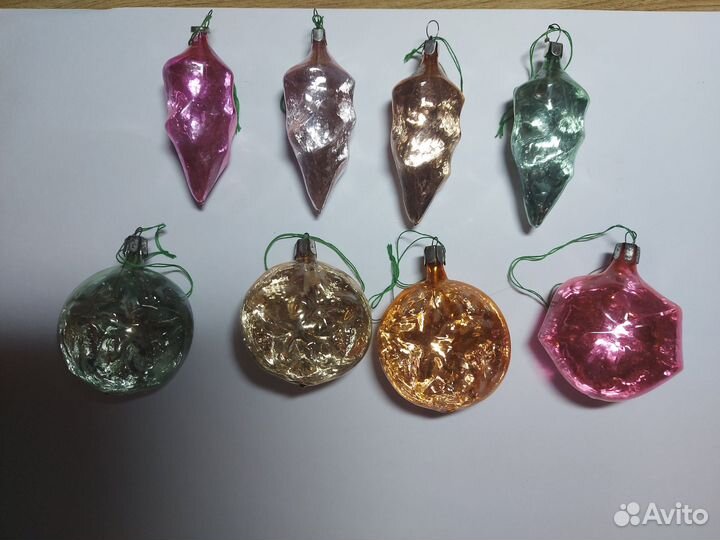 Елочные игрушки льдинки кристаллы