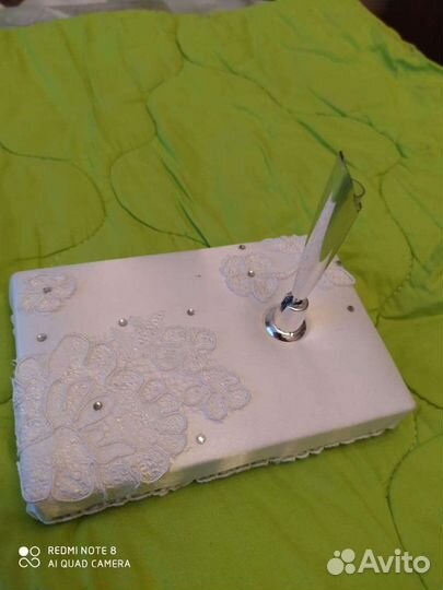 Подставка под ручку и ручка для свадьбы