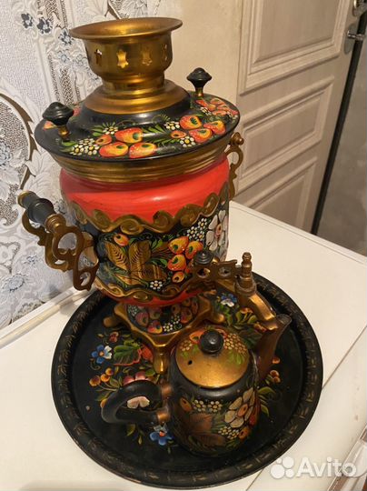 Самовар электрический расписной