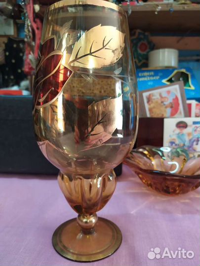 Ваза Бокал Богемия