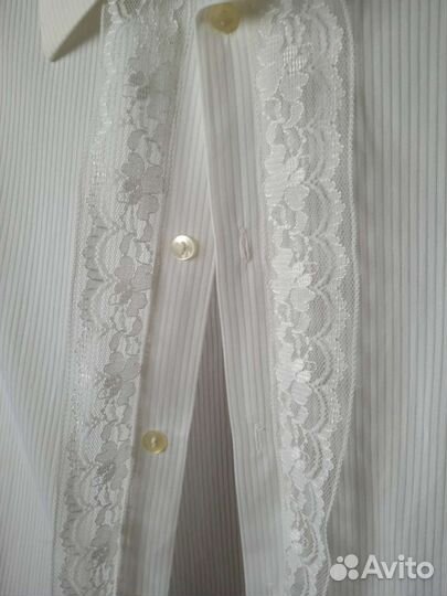 Рубашка мужская. Винтаж. Нейлон. +Запонки