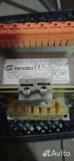 Трансформатор Brollo 250/20/2x14