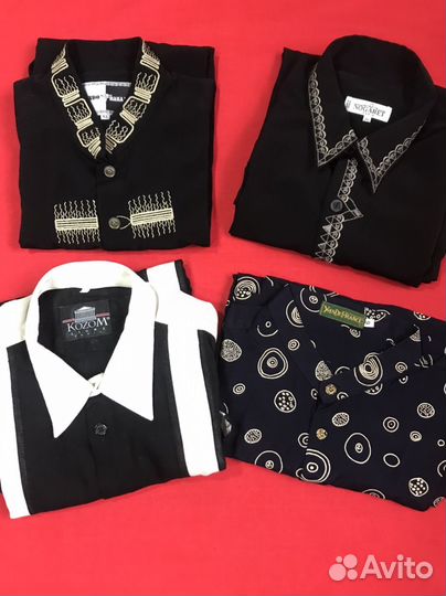 Рубашка мужская черная, размер XL