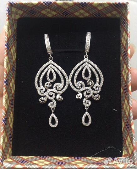 Серьги серебро 925 проба