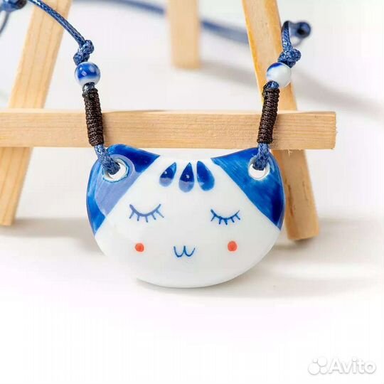 Керамическая подвеска кошка