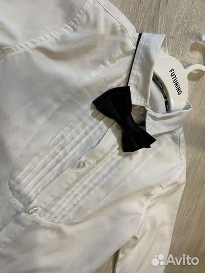 Рубашка с бабочкой, жилет с галстуком