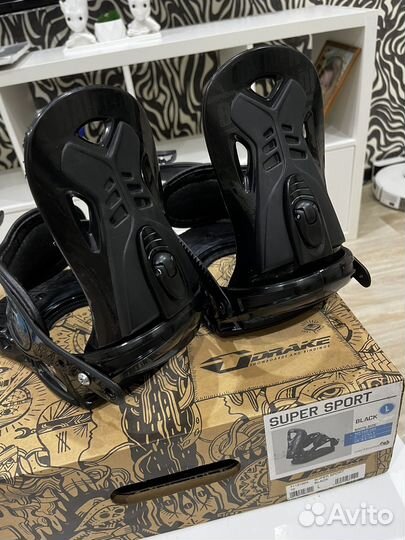 Крепление для сноуборда drake super sport black