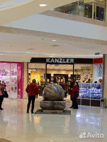 Фонтан крутящийся шар