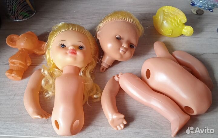 Куклы СССР запчасти, посудка,игрушки