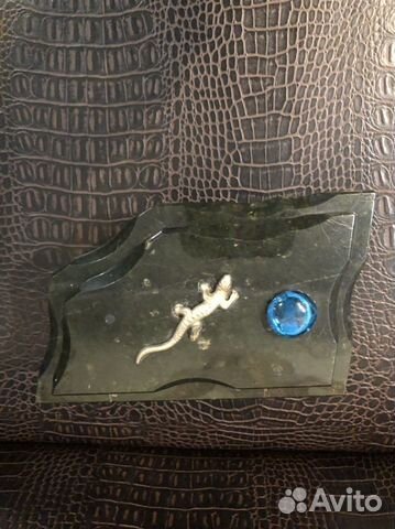 Шкатулка малахитовая