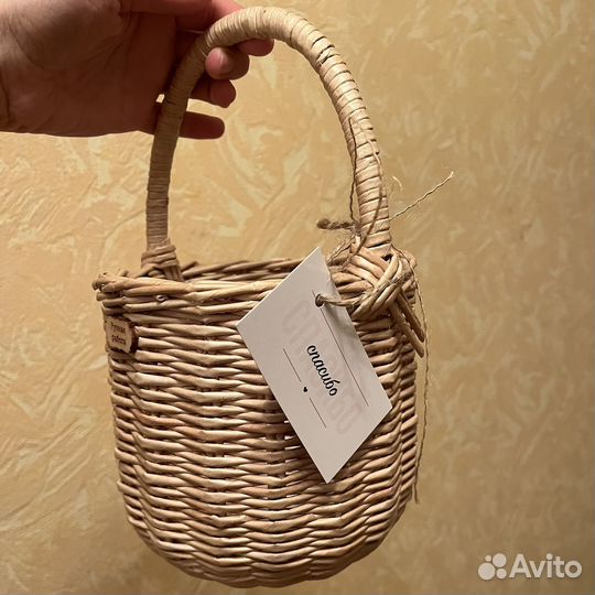Корзина плетеная ручной работы