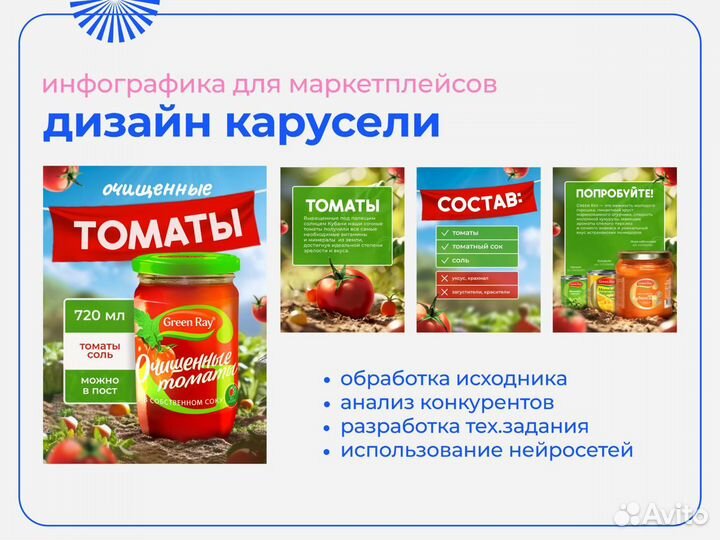 Инфографика для маркетплейсов Wildberries, Ozon