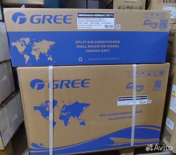 Кондиционеры Gree airy inverter R32 white